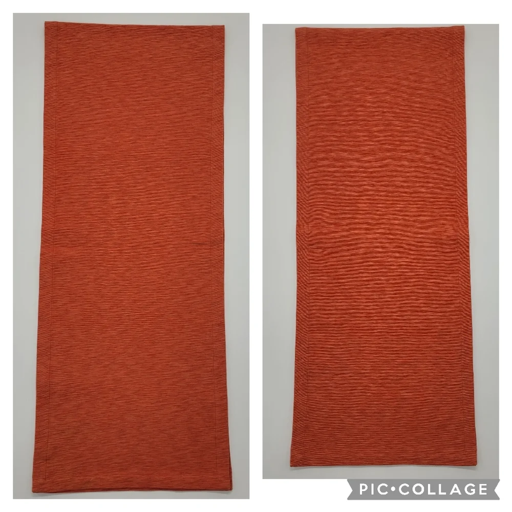 Pier 1 Imports Table Runner Woven Orange Cotton 14x72 inches